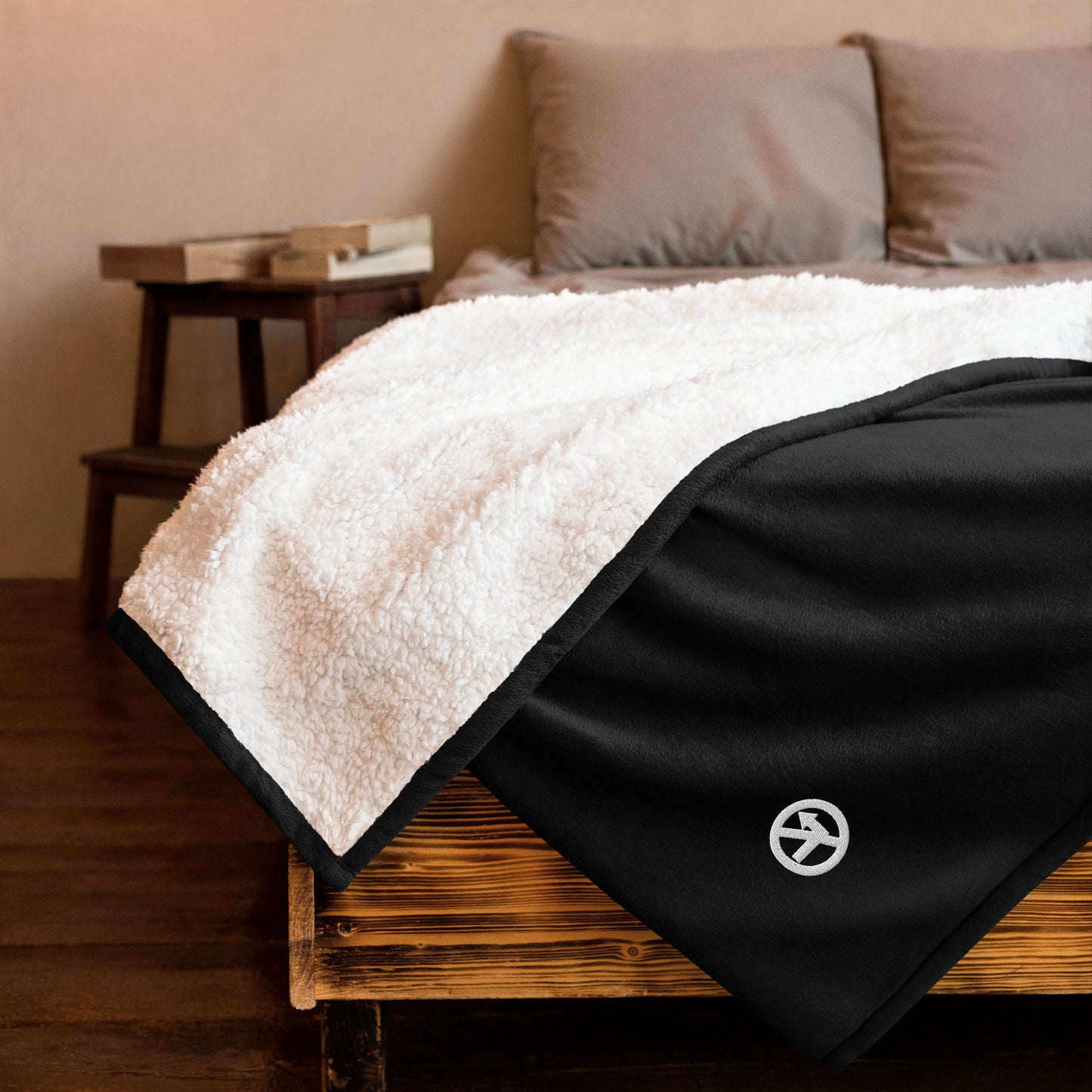 No Left Turn® Embroidered Premium Sherpa Blanket