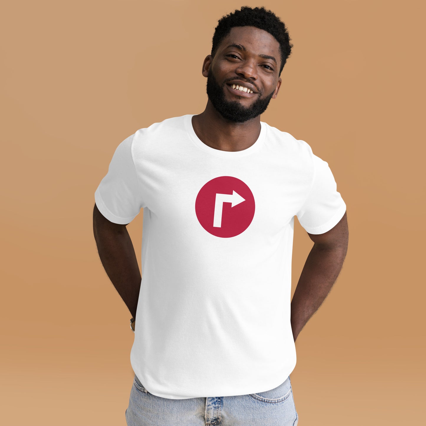 "Turn Right" Unisex Staple T-Shirt (13)