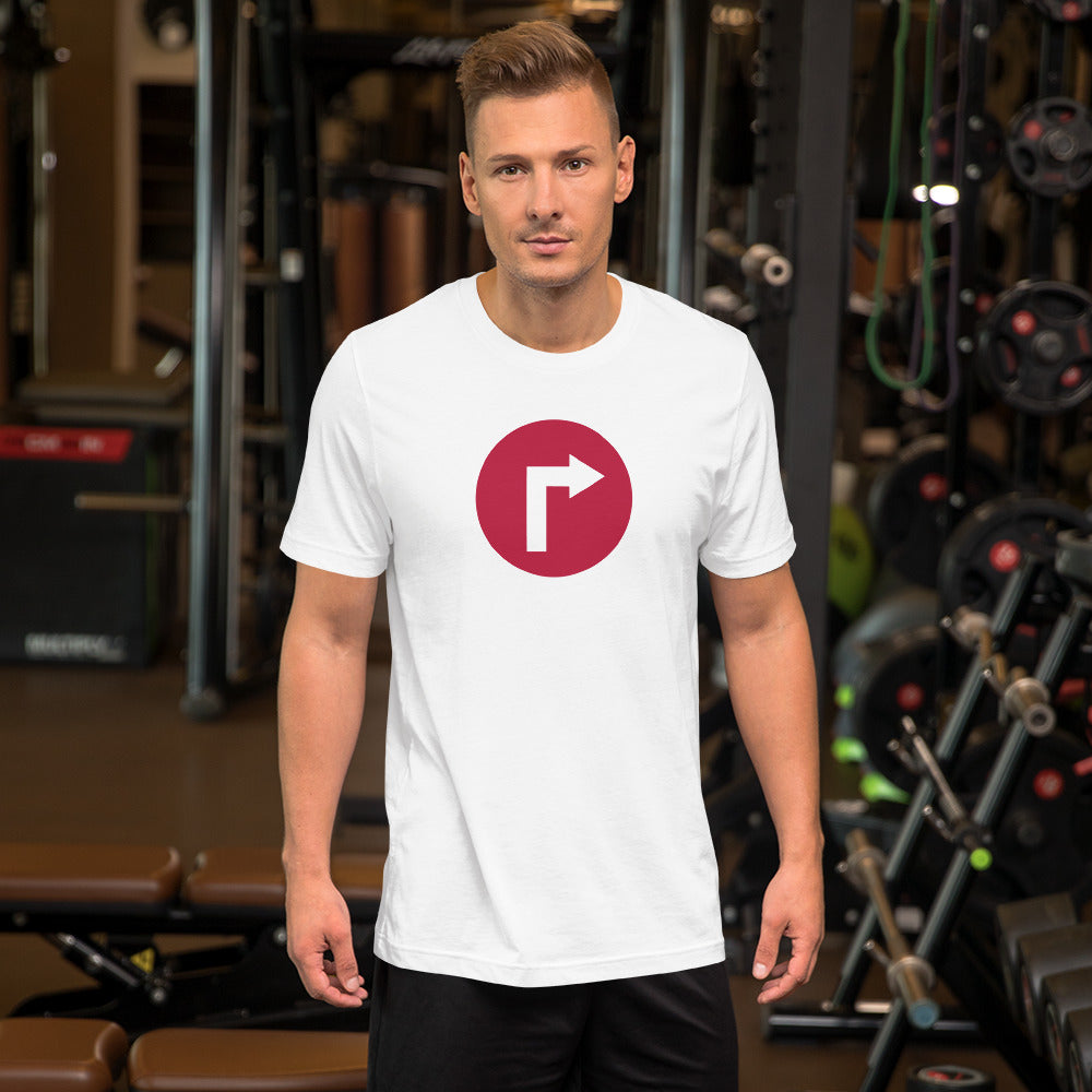 "Turn Right" Unisex Staple T-Shirt (13)