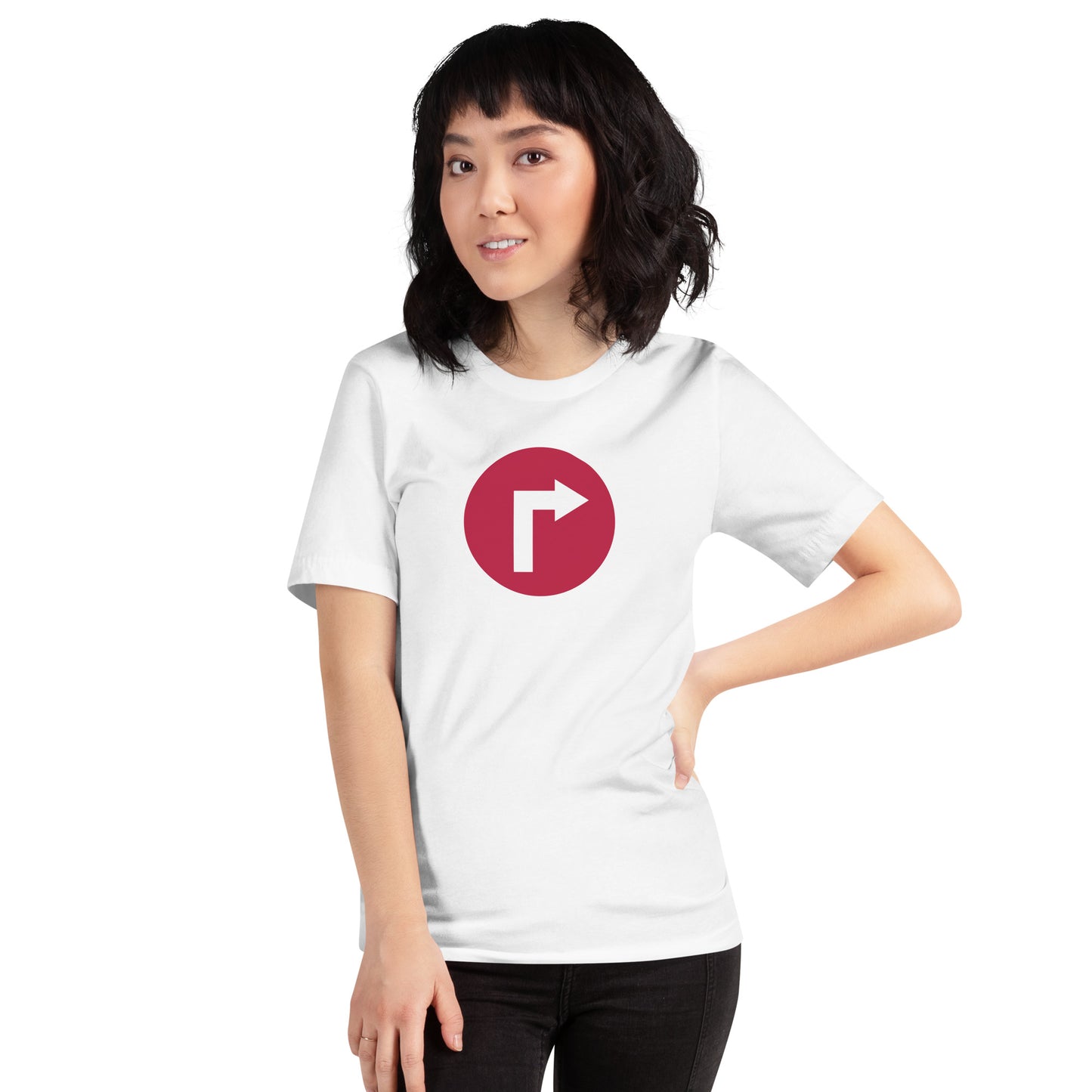 "Turn Right" Unisex Staple T-Shirt (13)