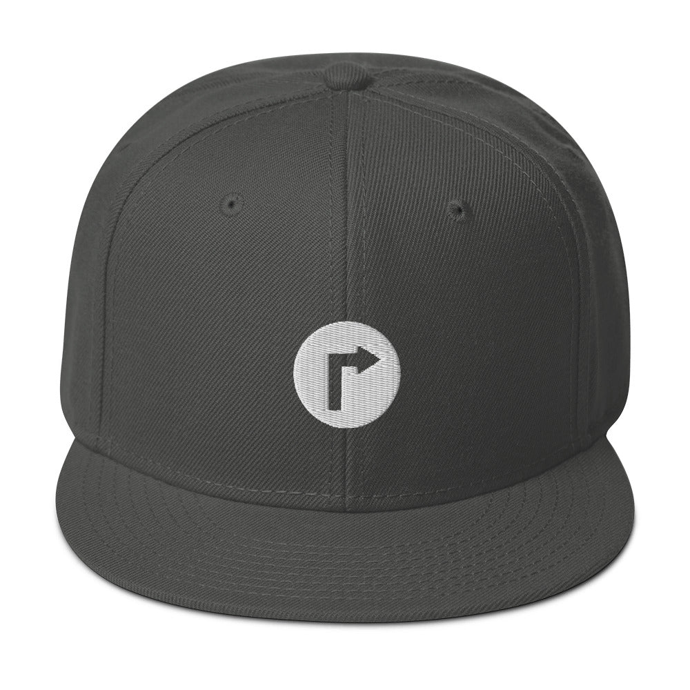 "Turn Right" Otto Snapback Hat (4 color options)